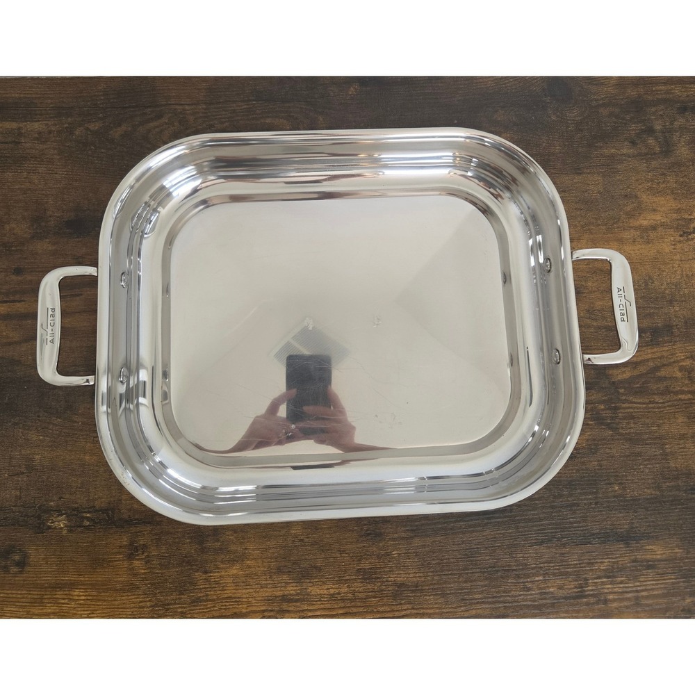 All Clad Stainless Steel 14.5 x 12 x 2.5 Inch Lasagna Roasting Pan